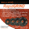 Bullard Abrasives RapidGRIND™ Grinding Discs, 4-1/2 x 7/8 5325